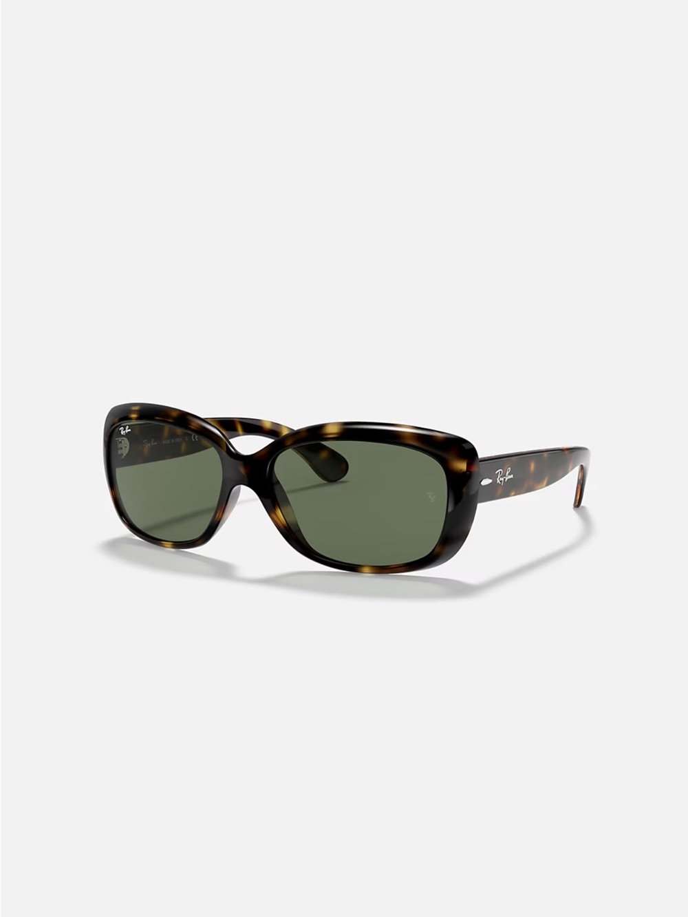 NWT Ray-Ban Jackie Ooh Women's Tortoiseshell Frame Sunglasses - Green Lenses